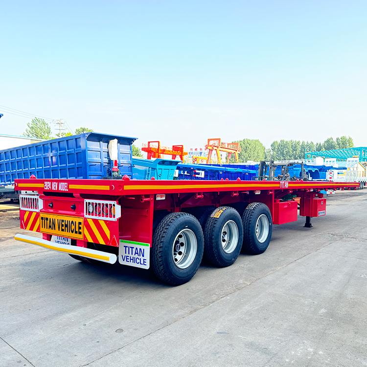 3 axle flatbed trailer for sale in Tanzania