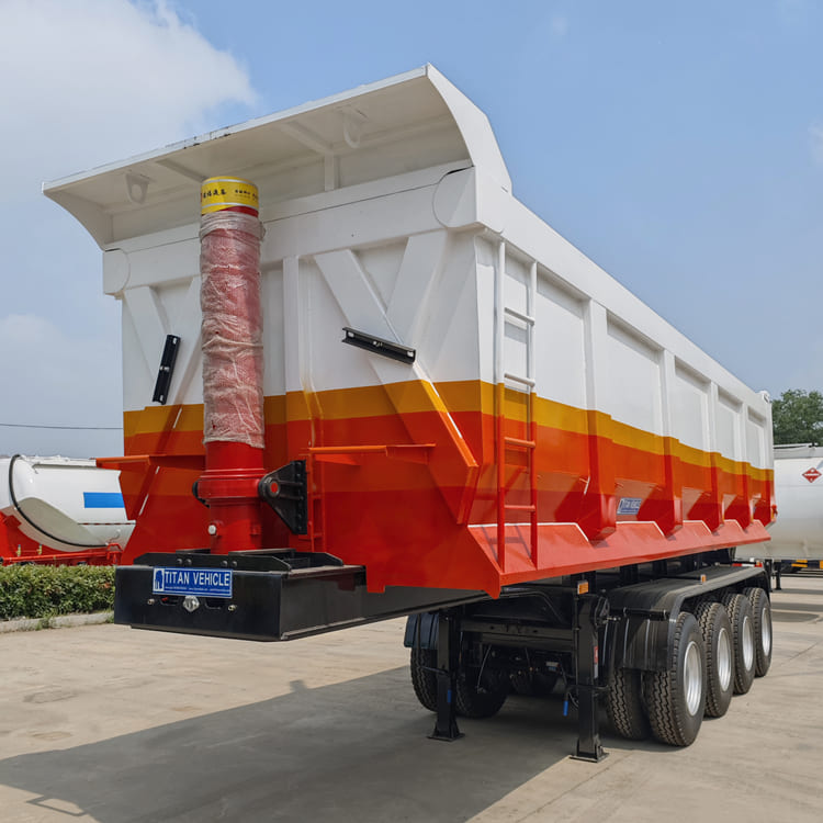 4 Axle 40 CBM Dump Truck Trailer for Sale