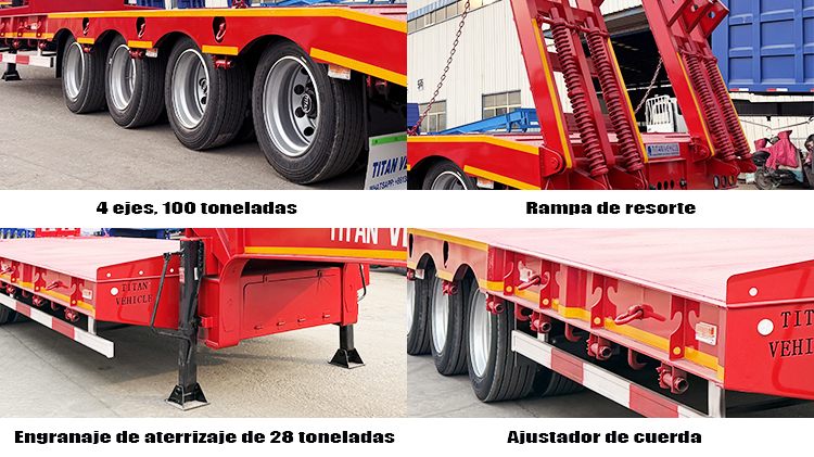 Semi Remolque de Cama Baja de 4 Ejes en Venta en Costa Rica