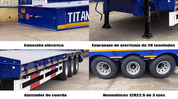 Remolque de Plataforma Baja Cama Baja Trailer de 3 Ejes en Venta en Costa Rica