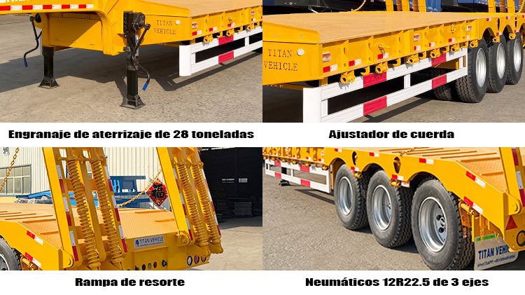 Semirremolque de Cama Baja de 3 Ejes y 60 Toneladas en Venta en Costa Rica