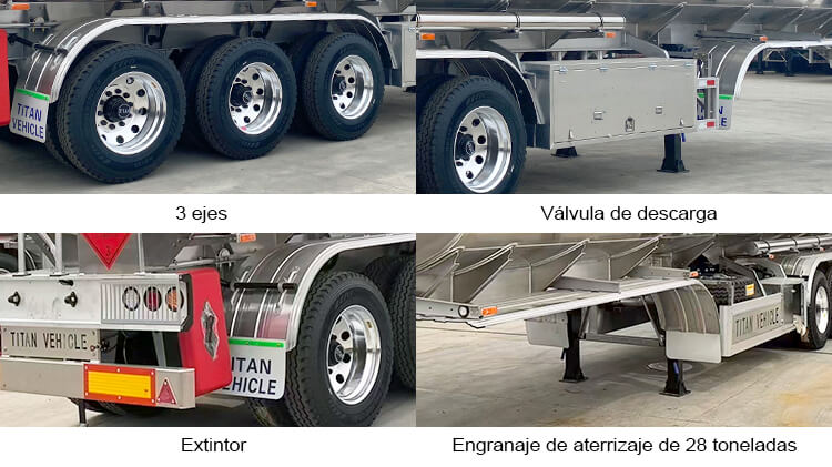 Remolque Cisterna de Combustible de Aluminio de 3 Ejes en Venta en Costa Rica