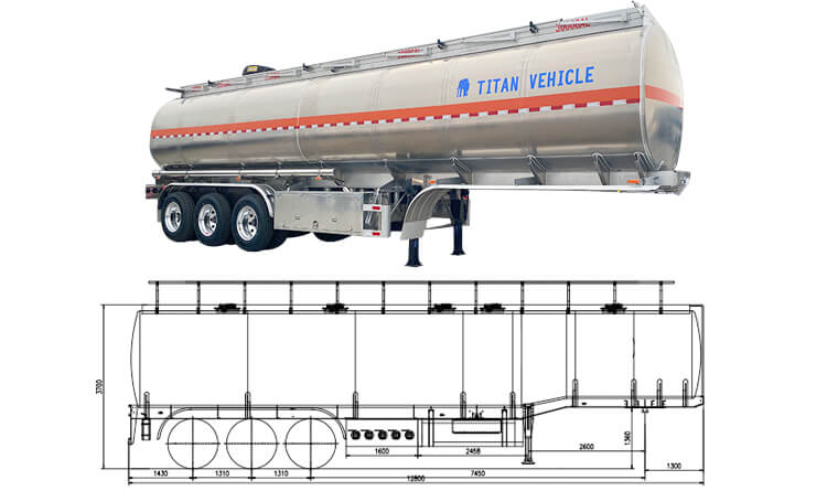 Remolque Cisterna de Combustible de Aluminio de 3 Ejes en Venta en Costa Rica