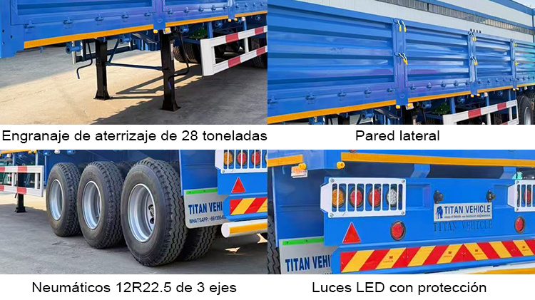 Remolque de Paredes Laterales de 3 Ejes en Venta en Costa Rica