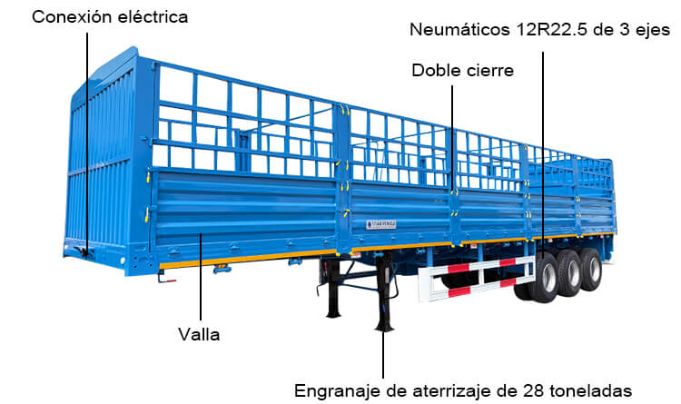 Remolque con Valla de 3 Ejes en Venta en Costa Rica