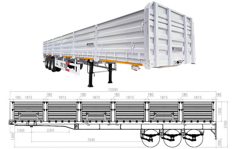 Tr&aacute;iler de Paredes Laterales de 3 Ejes en Venta en Costa Rica