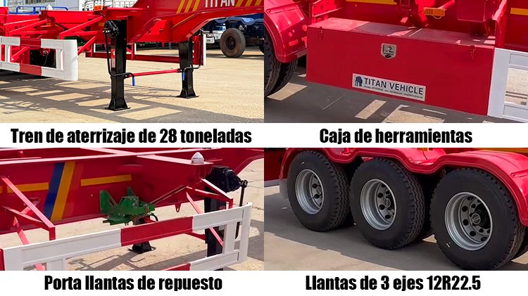 Chasis Portacontenedor de 3 Ejes de 40 Pies En Venta En Costa Rica