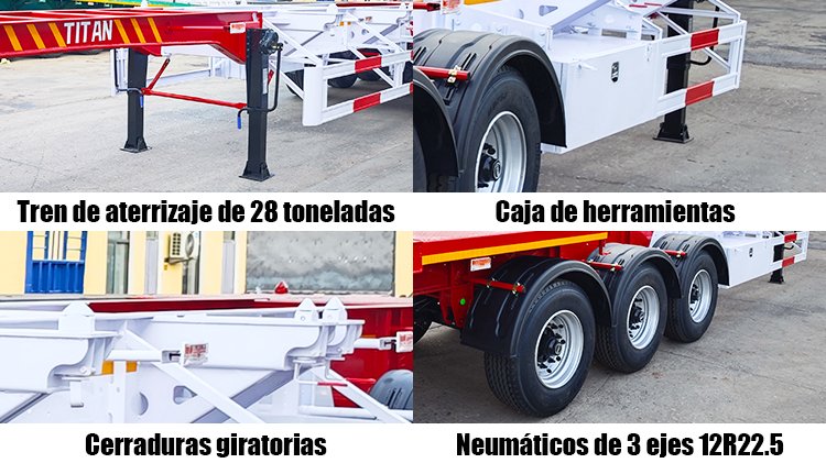 Remolques Portacontenedores y Semirremolque Portacontenedores Chasis de 40 Pies en Venta en Costa Rica