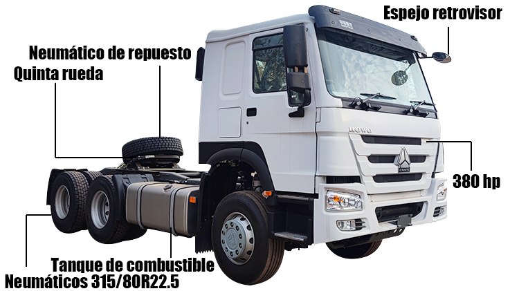 Camión Tractor Sinotruk Howo 380 en Venta en Costa Rica