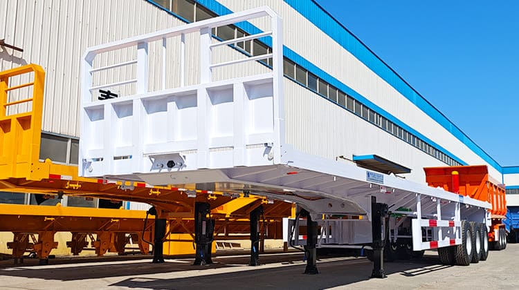 Tri Axle Flatbed Semi Trailer for Sale