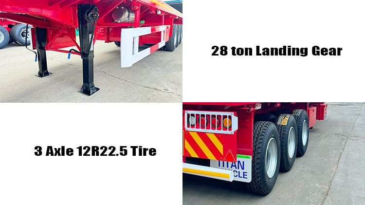 3 Axle Flatbed Trailer for Sale in Tanzania