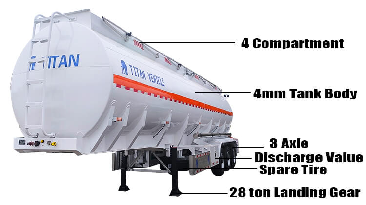 40000 Liters Fuel Tanker Trailer for Sale in Jamaica