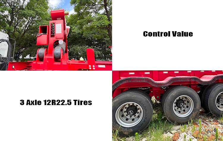 3 axle 40 ft container side loader trailer for sale in Jamaica