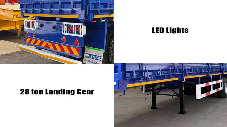 Tri Axle Dropside Trailer for Sale in Tanzania