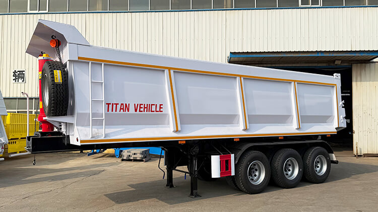 3 Axle End Dump Semi Trailer for Sale in Jamaica