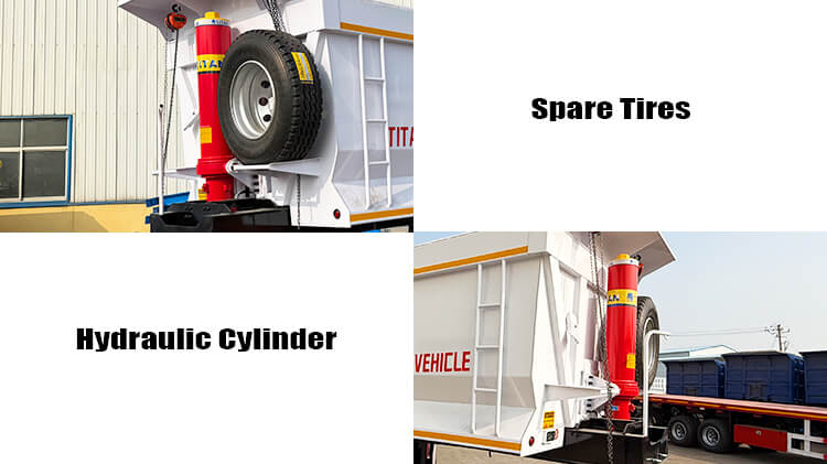 3 Axle End Dump Semi Trailer for Sale in Jamaica