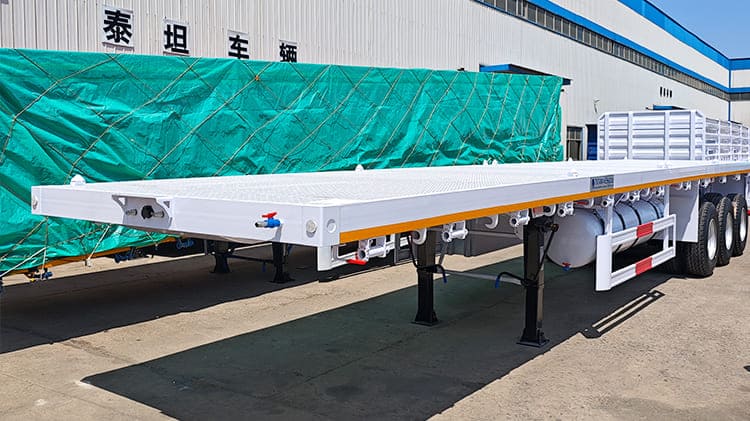 3 Axle 40 Ft Flatbed Trailer for Sale