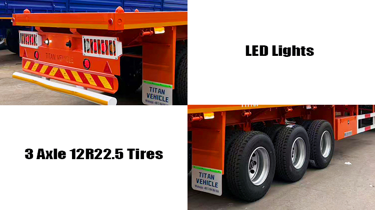 Tri Axle Flatbed Trailer for Sale in Zimbabwe