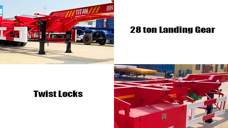 40 Ft Shipping Container Chassis for Sale in Guam