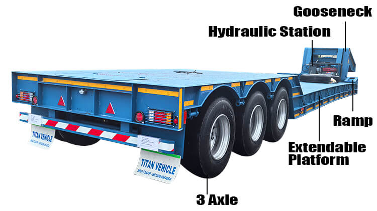 3 Axle Detachable Gooseneck Trailer for Sale in Nigeria
