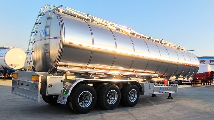 3 Axle Stainless Steel Tanker Trailer for Sale in Sierra Leone