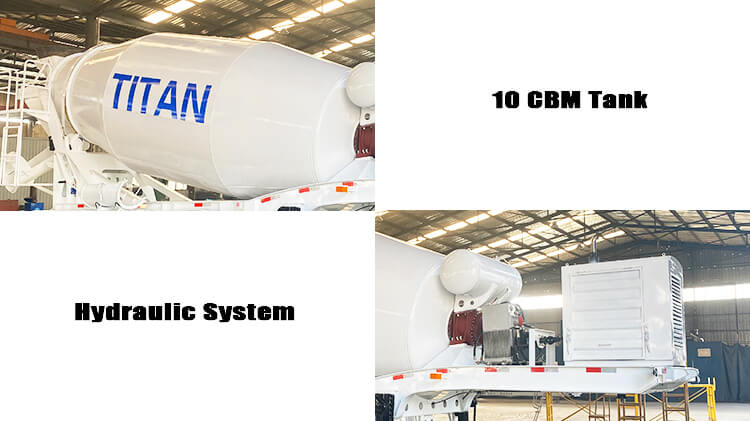 10 CBM Cement Mixer Trailer for Sale in Sierra Leone
