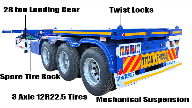 40 ft Container Chassis Trailer for Sale in Guyana