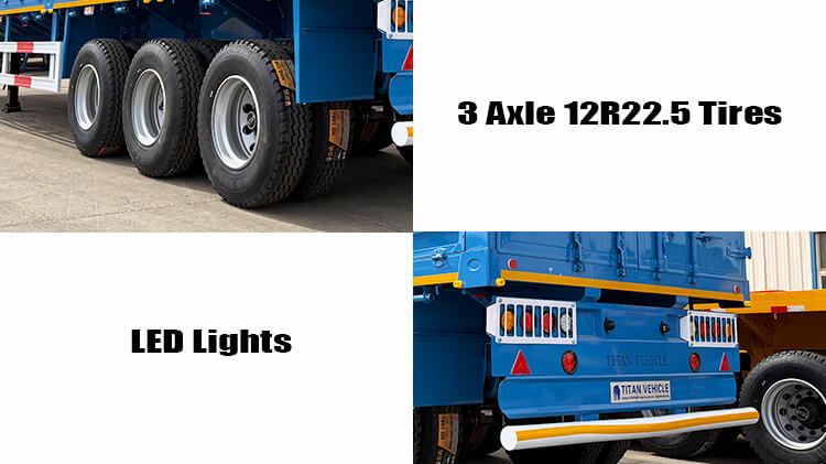 3 Axle Fence Cargo Trailer for Sale in Zambia