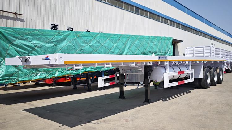 New Tractor 3 Axle 40 Ft Flatbed Trailer for Sale Cost