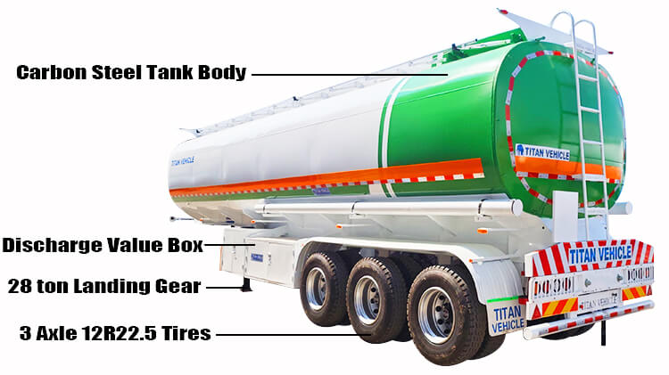 3 Axle Crude Oil Tanker Trailer for Sale in Kenya