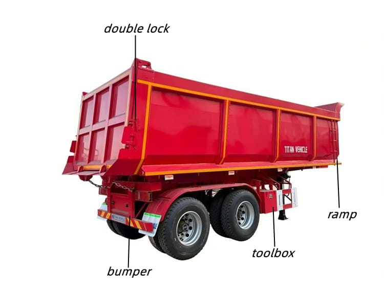 Semi Tipper Trailer Price for Sale