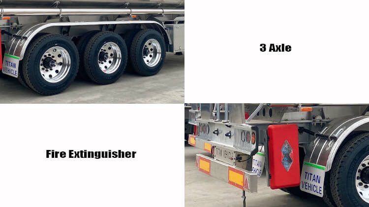 Aluminum Petroluem Tanker Trailer for Sale in Guyana