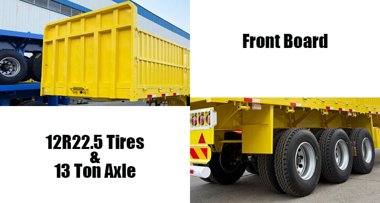 3 Axle Drop Side Board Trailers for Sale in Tanzania