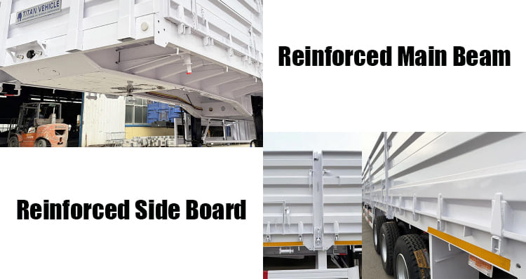 Tri Axle Side Wall Semi Trailer Price for Sale in Zimbabwe