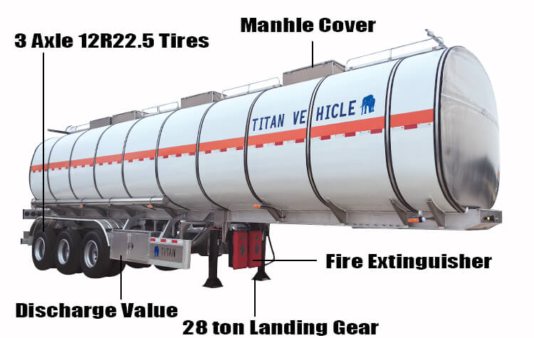 Staineless Steel Tanker Trailers for Sale in Sierra Leone