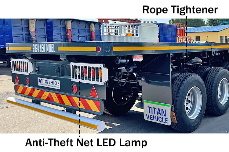 48 80 Extendable Flat Top Flatbed Trailers for Sale