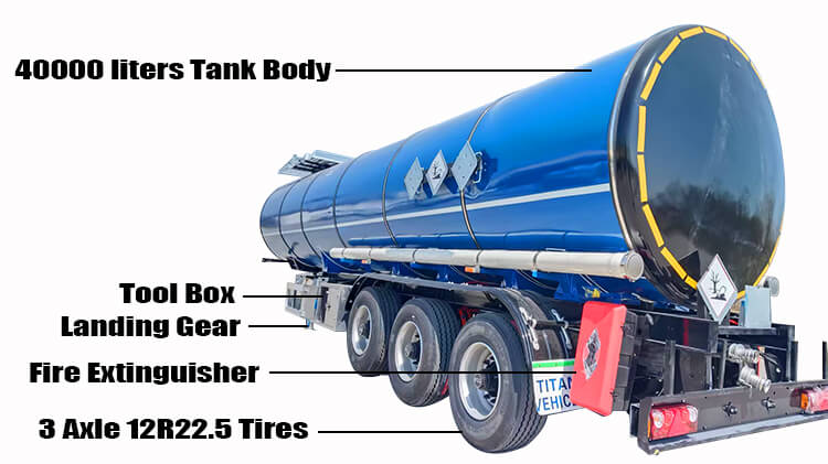 Hot Oil Asphalt Trailer for Sale in Tanzania