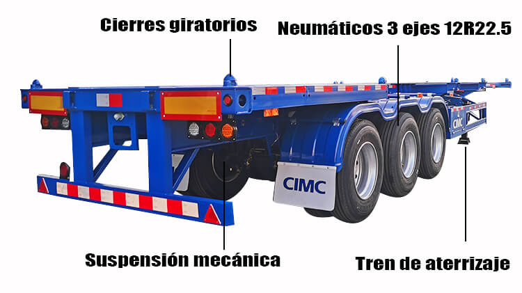 Venta de Chassis para Contenedores de 40 Pies en Costa Rica