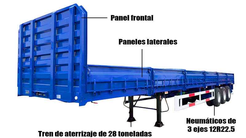 Venta de Semirremolque Rampla Plana Con Barand en M&eacute;xico