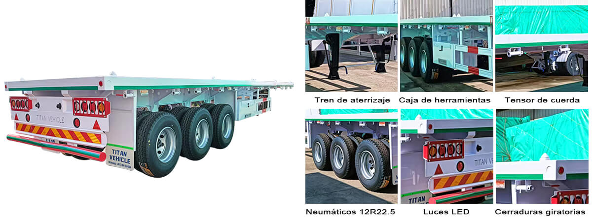 Remolque de plataforma | Semirremolque de plataforma en venta en Costa Rica