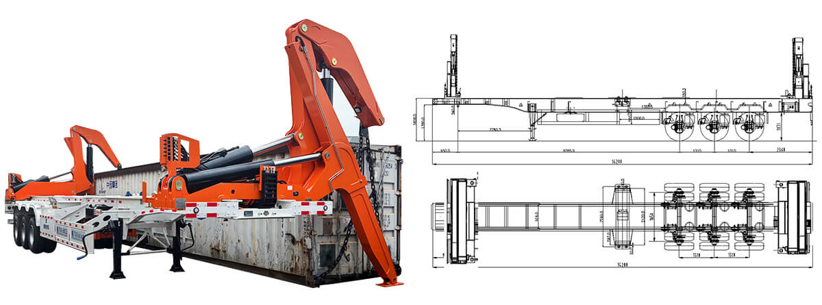 Remolque Cargador Lateral para Contenedor en Venta en Costa Rica