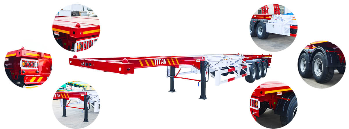 Semirremolque Chasis Portacontenedores 40 20 en Venta en Costa Rica