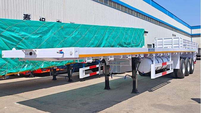3 Axle 40 Ft Flatbed Trailer
