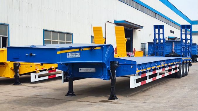 3 Axle Low Bed Semi Trailer
