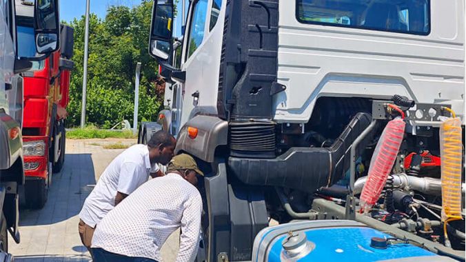 Customers visited our trucks.