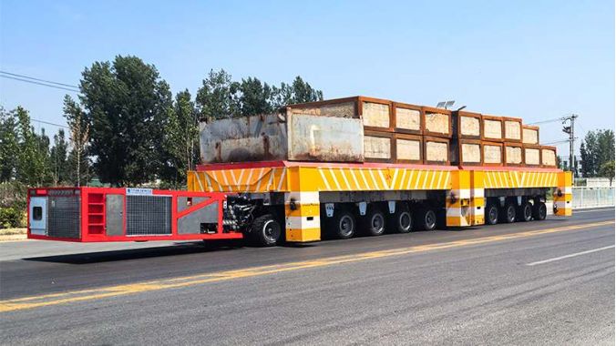 SPMT Trailer Load Testing