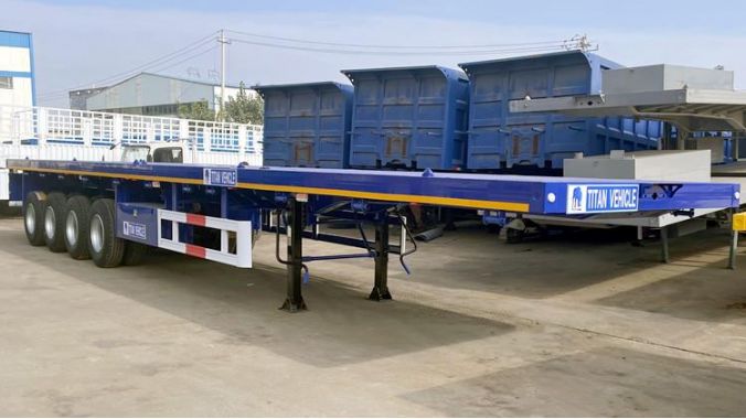 4 Axle Flat Bed Semi Trailers