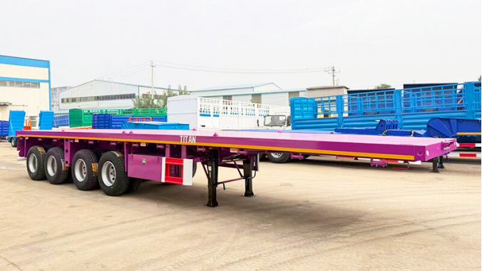 Remolque de Plataforma de 4 Ejes