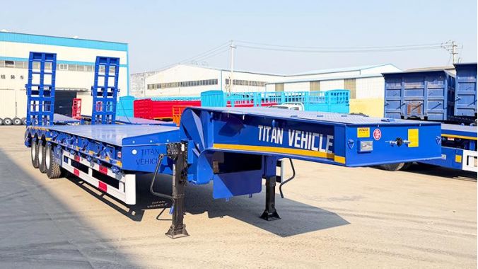 remolque de plataforma baja 80 toneladas