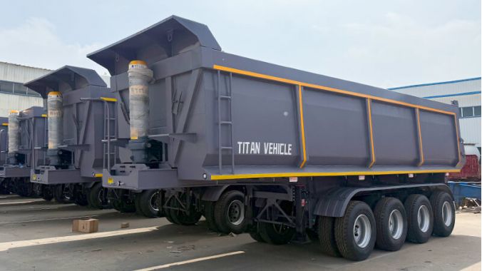 Remolque Volquete de Acero de 3 Ejes